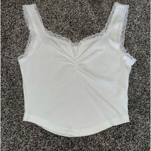 White lace tank top